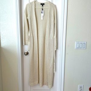 NWT Express cream Cardigan